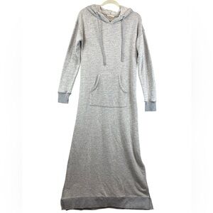 Soft Surroundings Lazy Day lounge dress hooded M Tall Maxi cozy warm casual